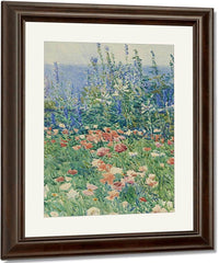 Flower Garden, Isles Of Shoals By Childe Hassam Fine Art Print