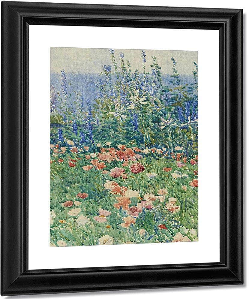 Flower Garden, Isles Of Shoals By Childe Hassam Fine Art Print