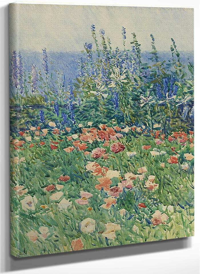 Flower Garden, Isles Of Shoals By Childe Hassam Fine Art Print