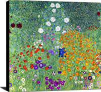 Flower Garden Painting Gustav Klimt Canvas Art Fine Art Print