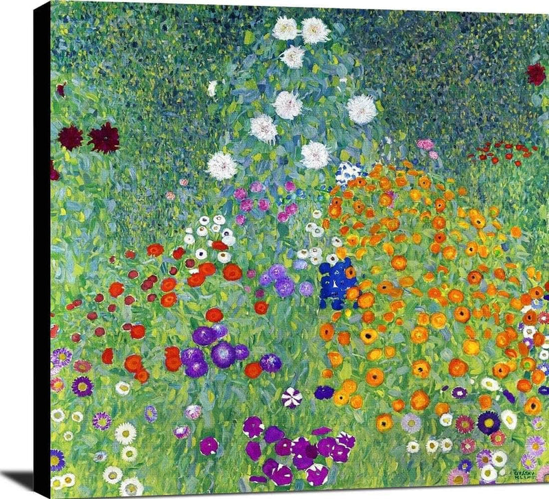 Flower Garden Painting Gustav Klimt Canvas Art Fine Art Print