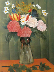 Flower In A Vase 1909 Bouquet De Fleurs By Henri Rousseau Fine Art Print