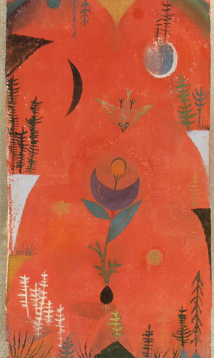 Flower Myth 1918 82 By Paul Klee Fine Art Print