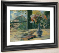 Flower Vase By The Window By Paul Gauguin Fine Art Print