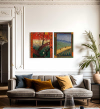 Flowerin Plum Tree And The Bridge In The Rain By Vincent Van Gogh Fine Art Print