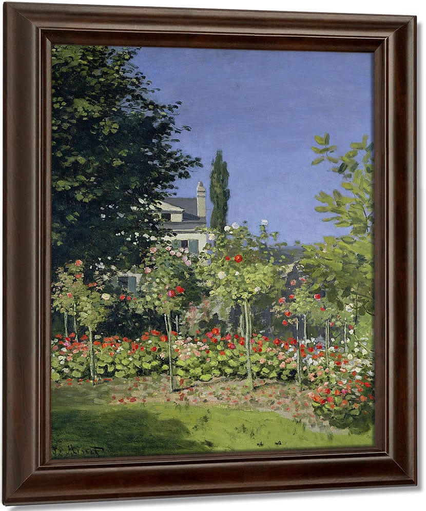 Flowering Garden At Sainte Adresse By Claude Monet Fine Art Print