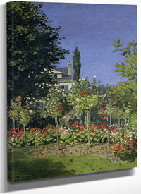 Flowering Garden At Sainte Adresse By Claude Monet Fine Art Print