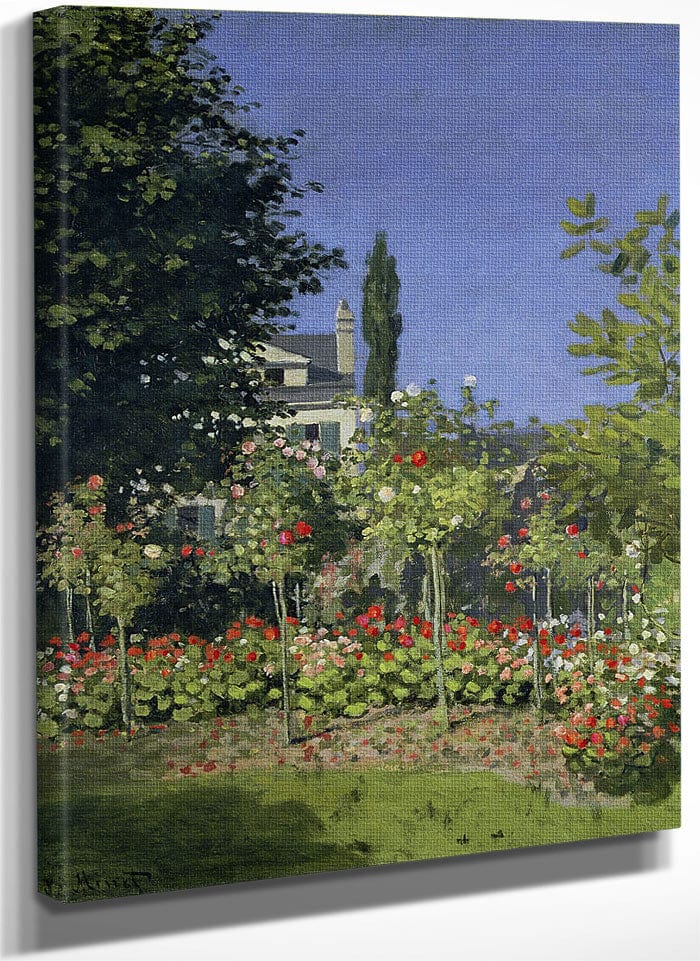 Flowering Garden At Sainte Adresse By Claude Monet Fine Art Print