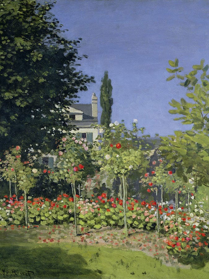Flowering Garden At Sainte Adresse By Claude Monet Fine Art Print