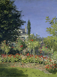 Flowering Garden At Sainte Adresse By Claude Monet Fine Art Print