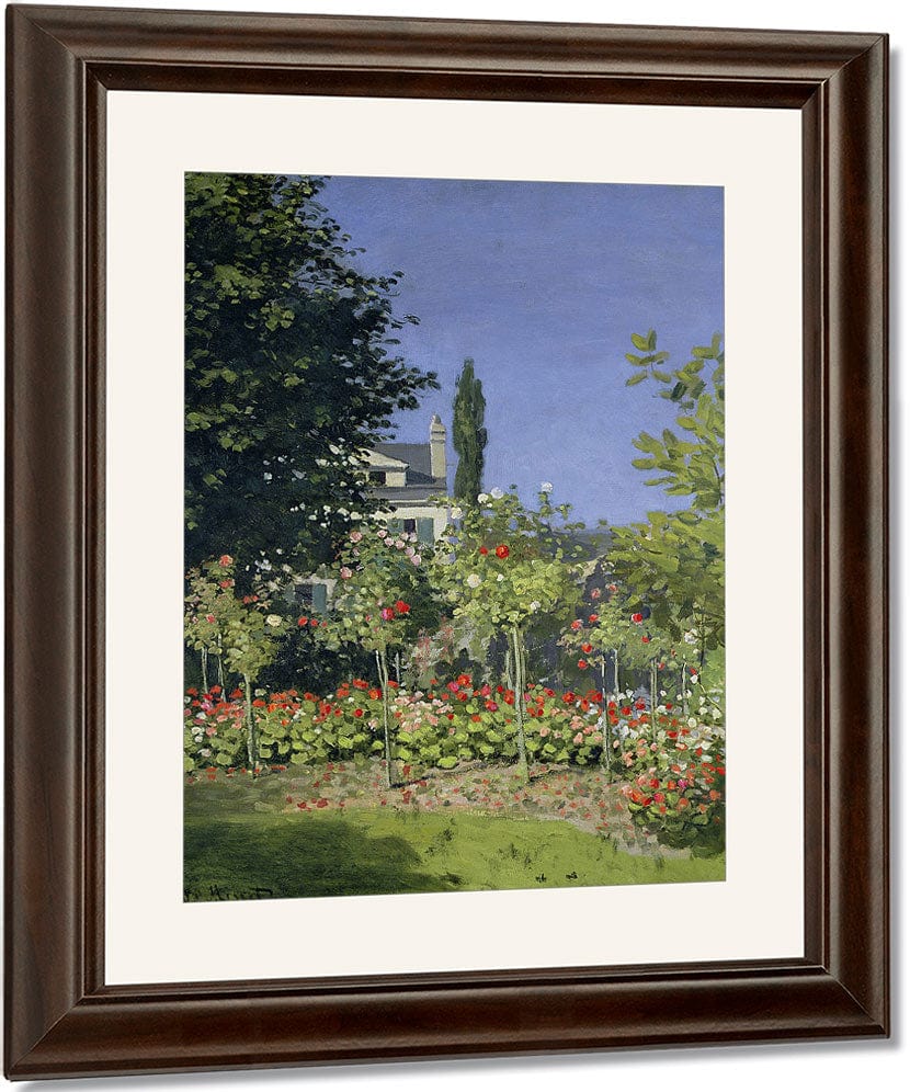 Flowering Garden At Sainte Adresse By Claude Monet Fine Art Print