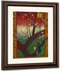 Flowering Plum Orchard  After Hiroshige By Vincent Van Gogh Fine Art Print