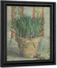Flowerpot With Garlic Chives By Vincent Van Gogh Fine Art Print