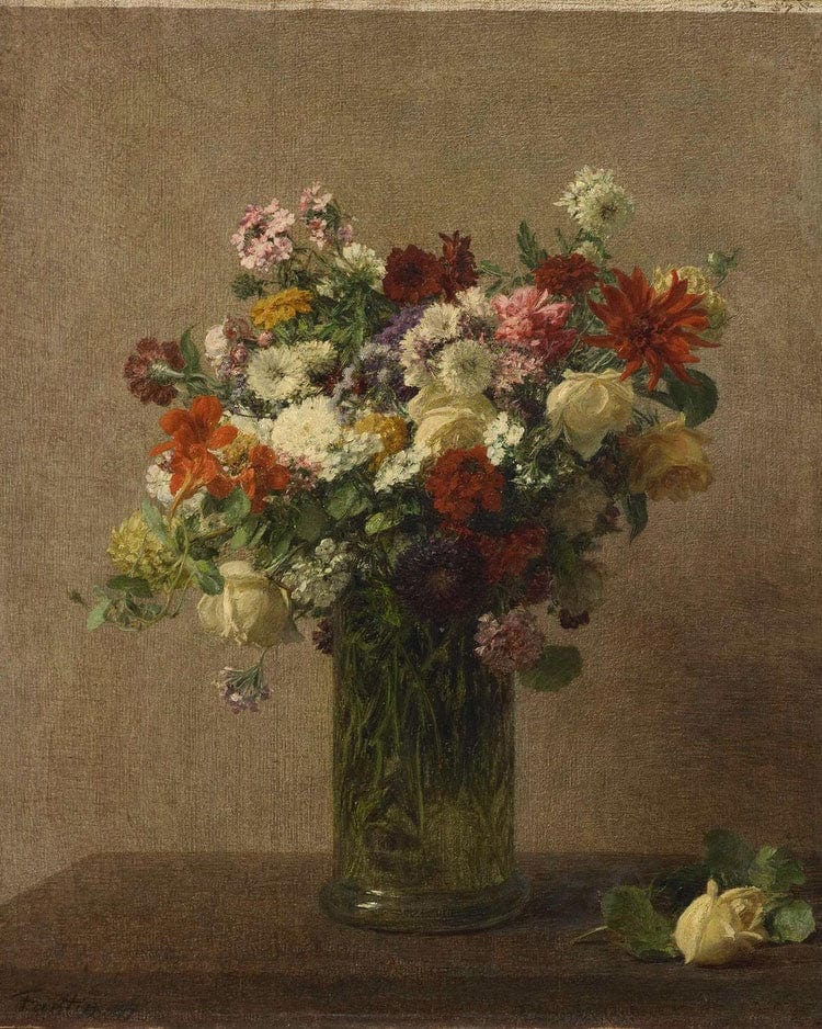 Flowers From Normandy By Henri Fantin Latour Fine Art Print