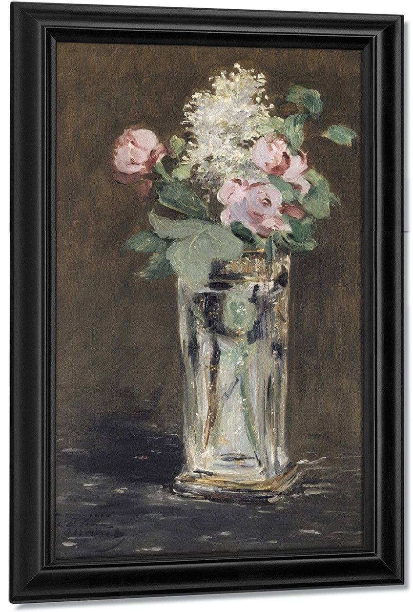 Flowers In A Crystal Vase, 1882 By Edouard Manet Fine Art Print