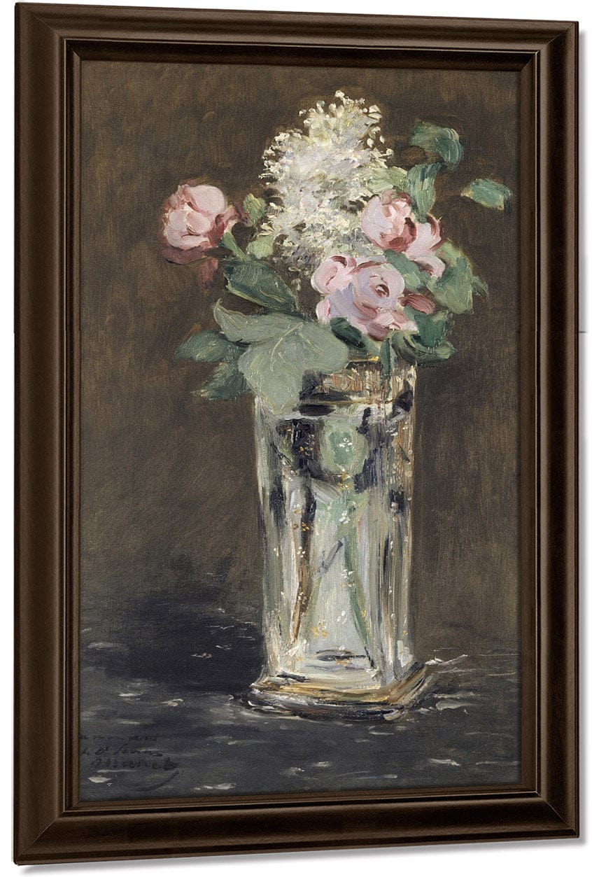 Flowers In A Crystal Vase, 1882 By Edouard Manet Fine Art Print