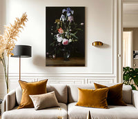 Flowers In A Glass Vase By Daniel Seghers Fine Art Print