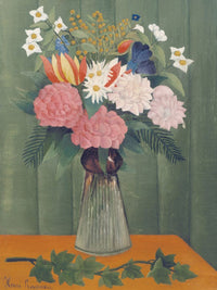 Flowers In A Vase By Henri Julien Felix Rousseau Fine Art Print