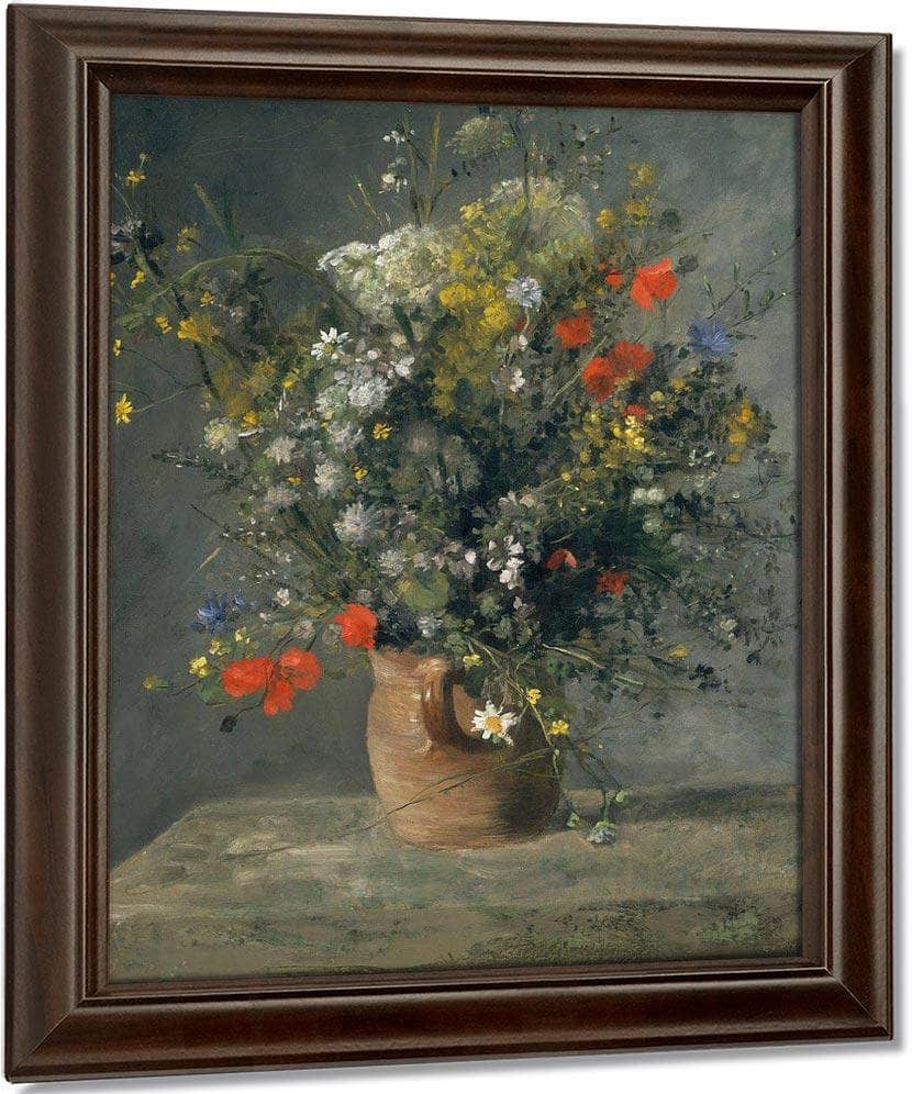 Flowers In A Vase Pierre Auguste Renoir Fine Art Print