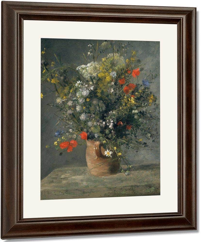 Flowers In A Vase Pierre Auguste Renoir Fine Art Print