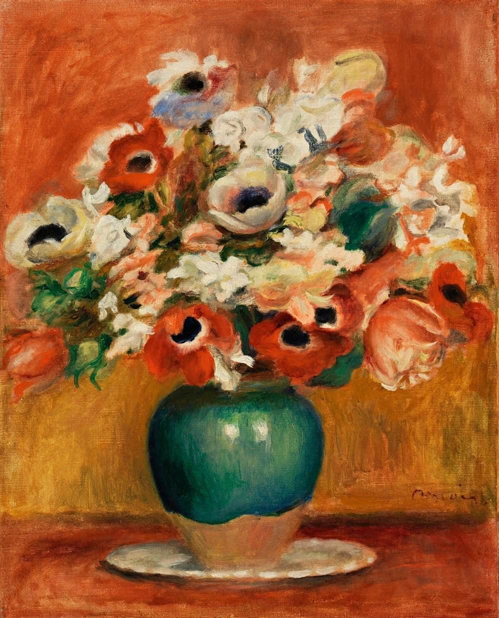 Flowers Painting Auguste Renoir Canvas Art Fine Art Print