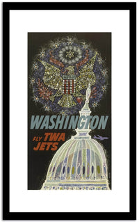 Fly Twa Jets  Vintage Poster Fine Art Print