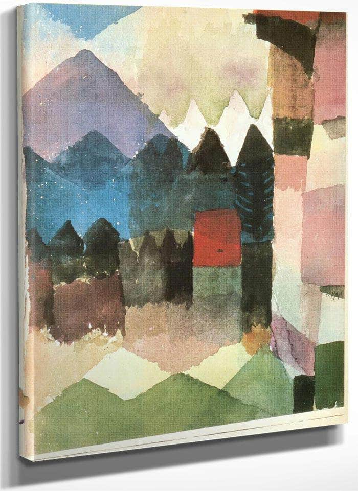 Fohn Wind In Franz Marc's Garden 1915 102 By Paul Klee Fine Art Print