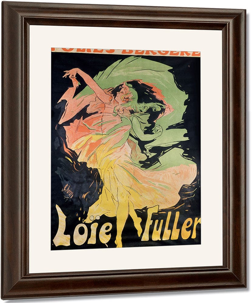 Folies Bergeres Loie Fuller, France By Jules Cheret Fine Art Print