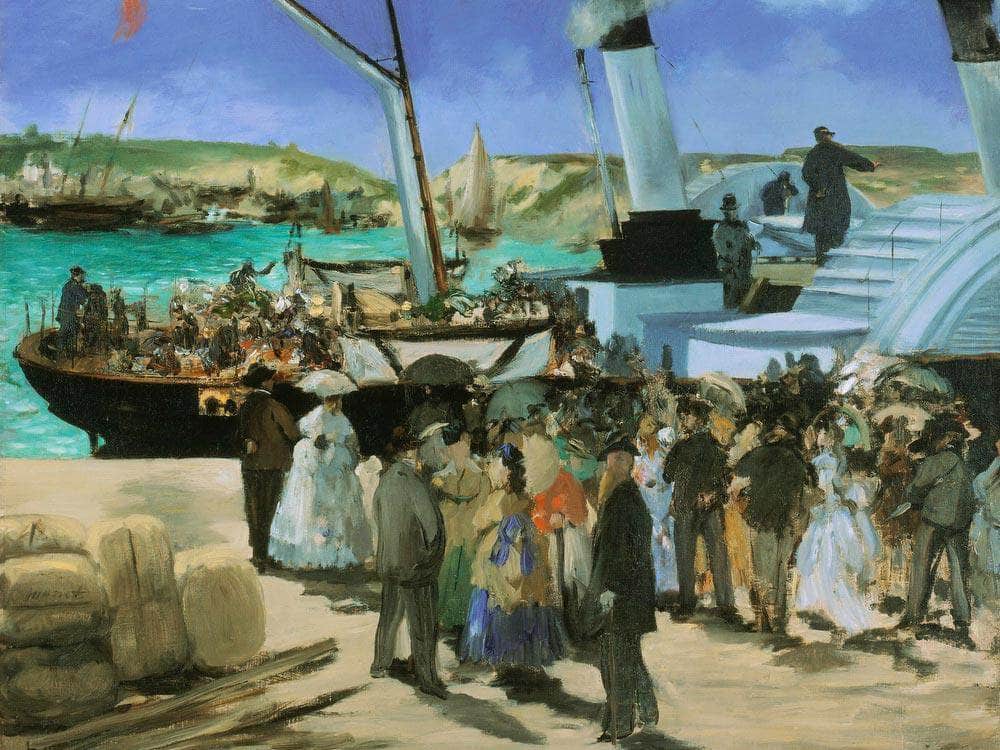 Folkestone Boat Boulogne By  Manet Edouard Fine Art Print