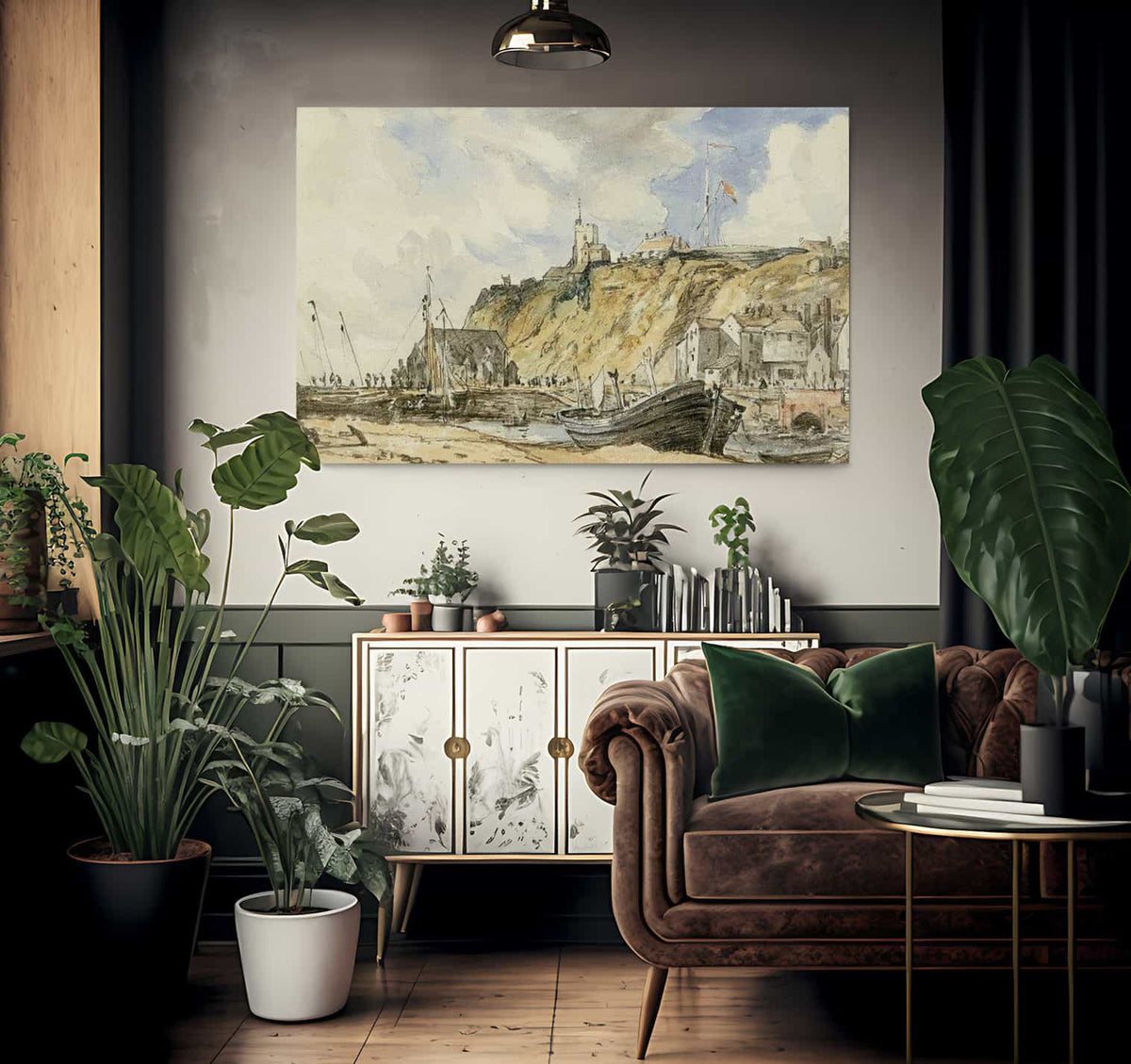 Folkestone The Harbour By John Constable Fine Art Print