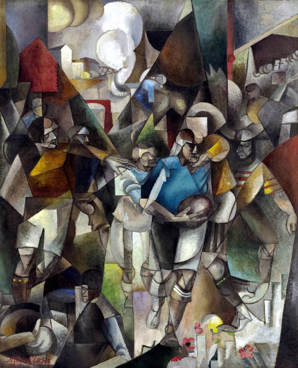 Football Players Painting Albert Gleizes Canvas Art Fine Art Print