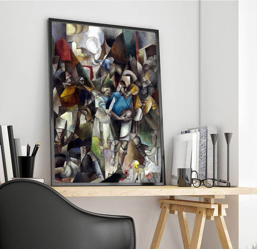Football Players Painting Albert Gleizes Canvas Art Fine Art Print