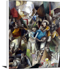 Football Players Painting Albert Gleizes Canvas Art Fine Art Print