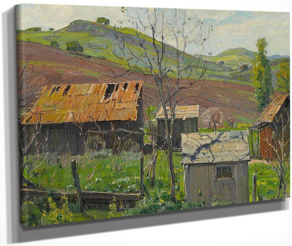 Foothill Ranch 1935 By William Wendt Fine Art Print