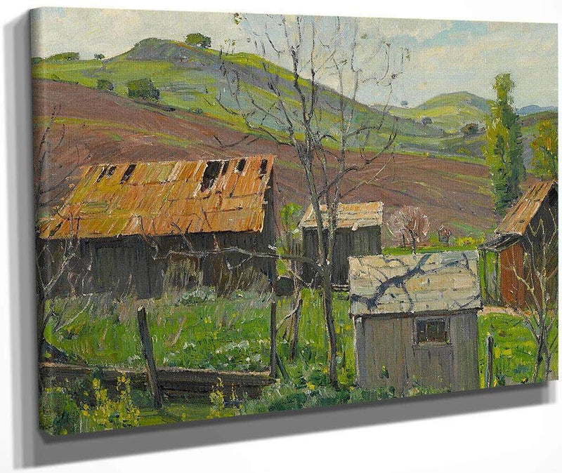 Foothill Ranch 1935 By William Wendt Fine Art Print