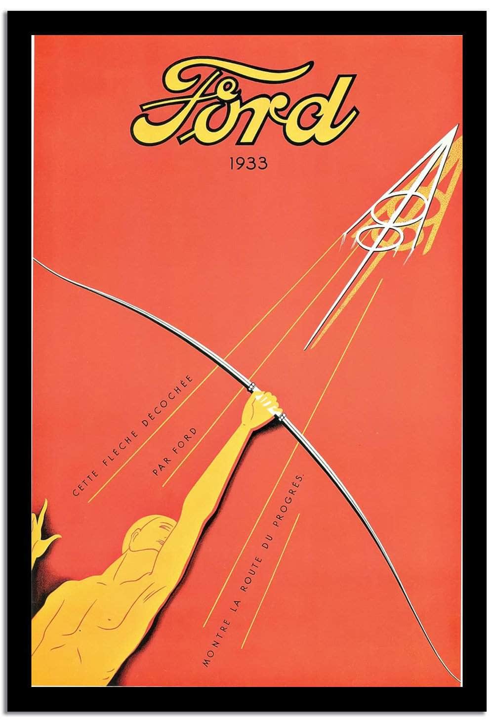 Ford  Art Deco Poster Fine Art Print