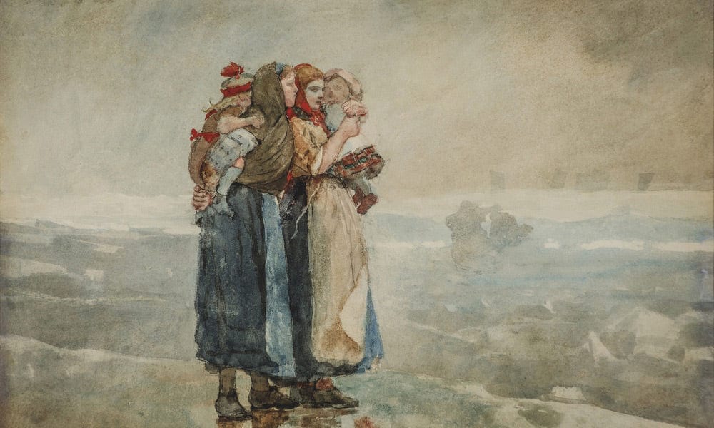 Forebodings By Winslow Homer Fine Art Print