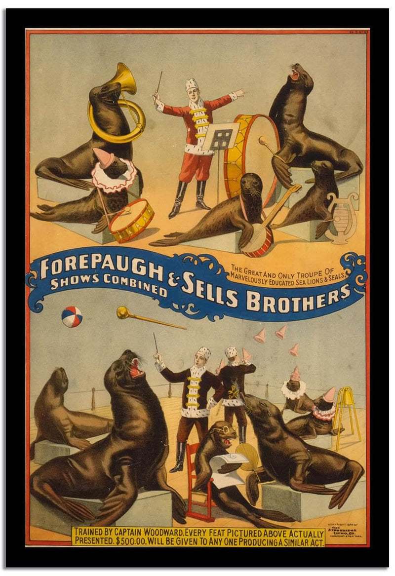 Forepauch & Sells Brothers  Vintage Posterc Fine Art Print