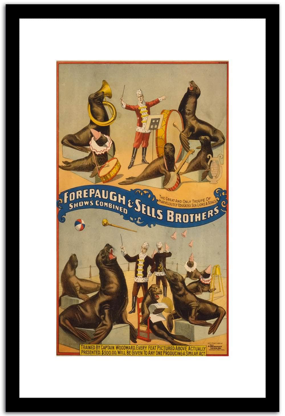 Forepauch & Sells Brothers  Vintage Posterc Fine Art Print