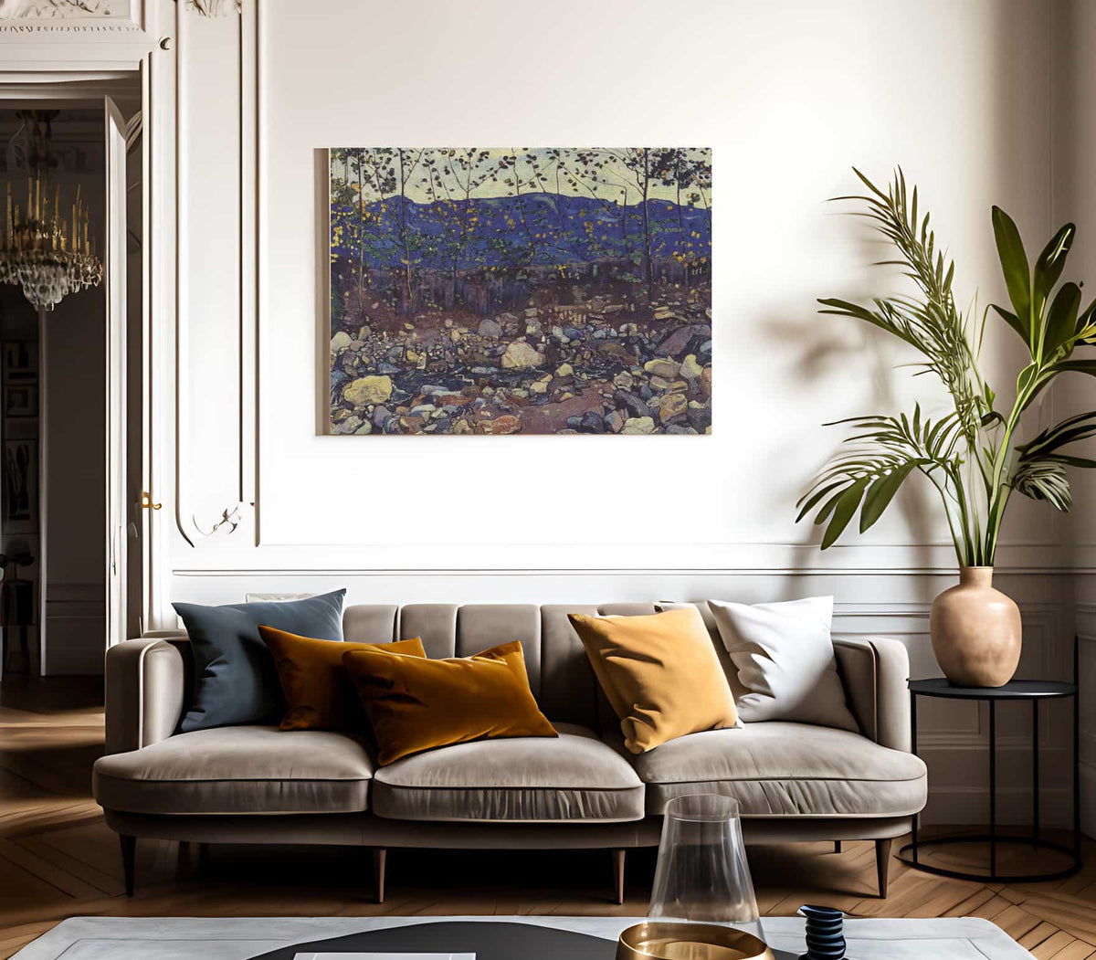 Forest Brook At Leissingen 1904 Art Nouveau   88 5X101 5Cm By Ferdinand Hodler Fine Art Print