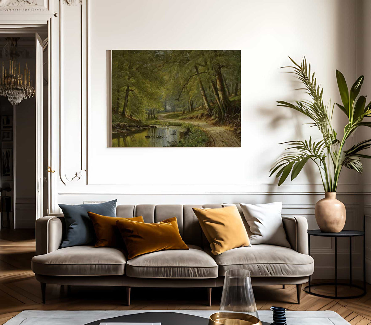 Forest Interior By Antonio Jacobsen Fine Art Print