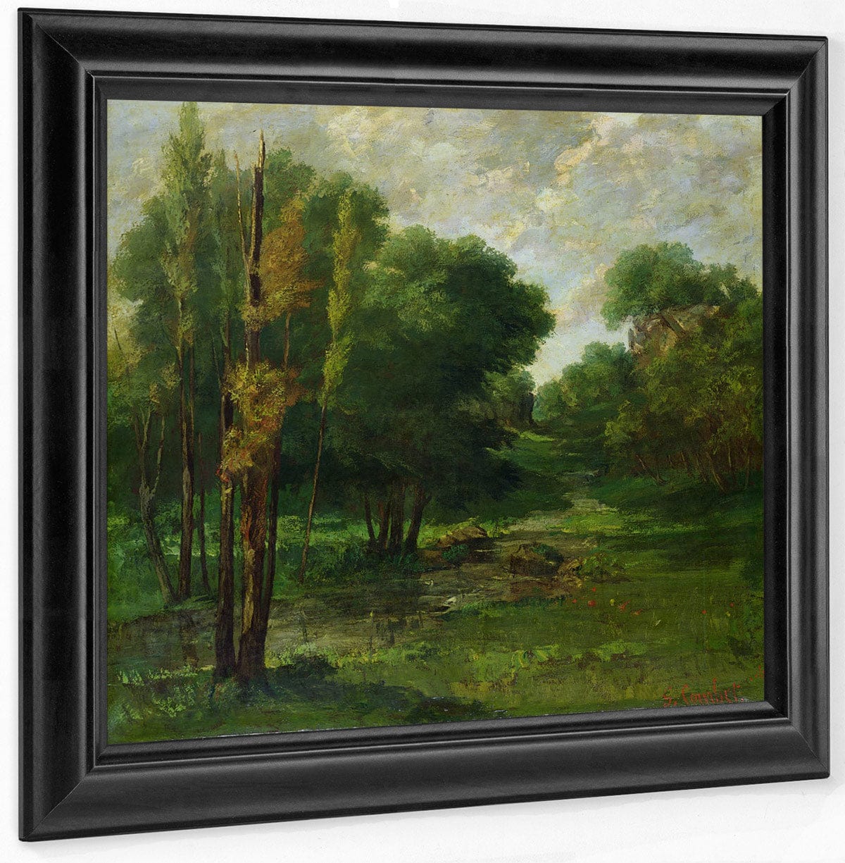 Forest Landscape By Jean Desire Gustave Courbet Fine Art Print
