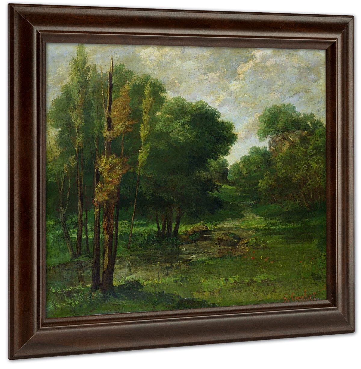 Forest Landscape By Jean Desire Gustave Courbet Fine Art Print