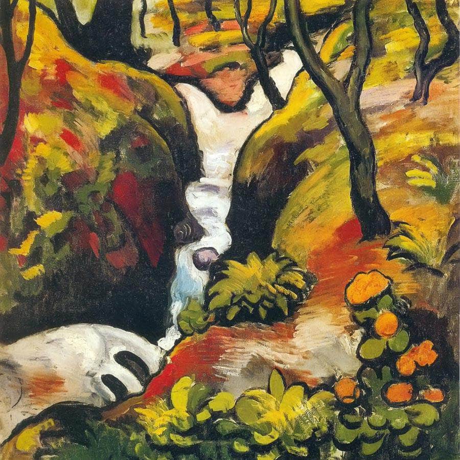 Forest Stream By August Macke Fine Art Print