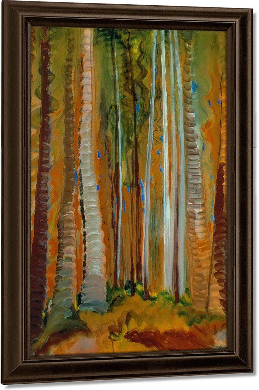 Forest Tree Trunks By Emily Carr Fine Art Print