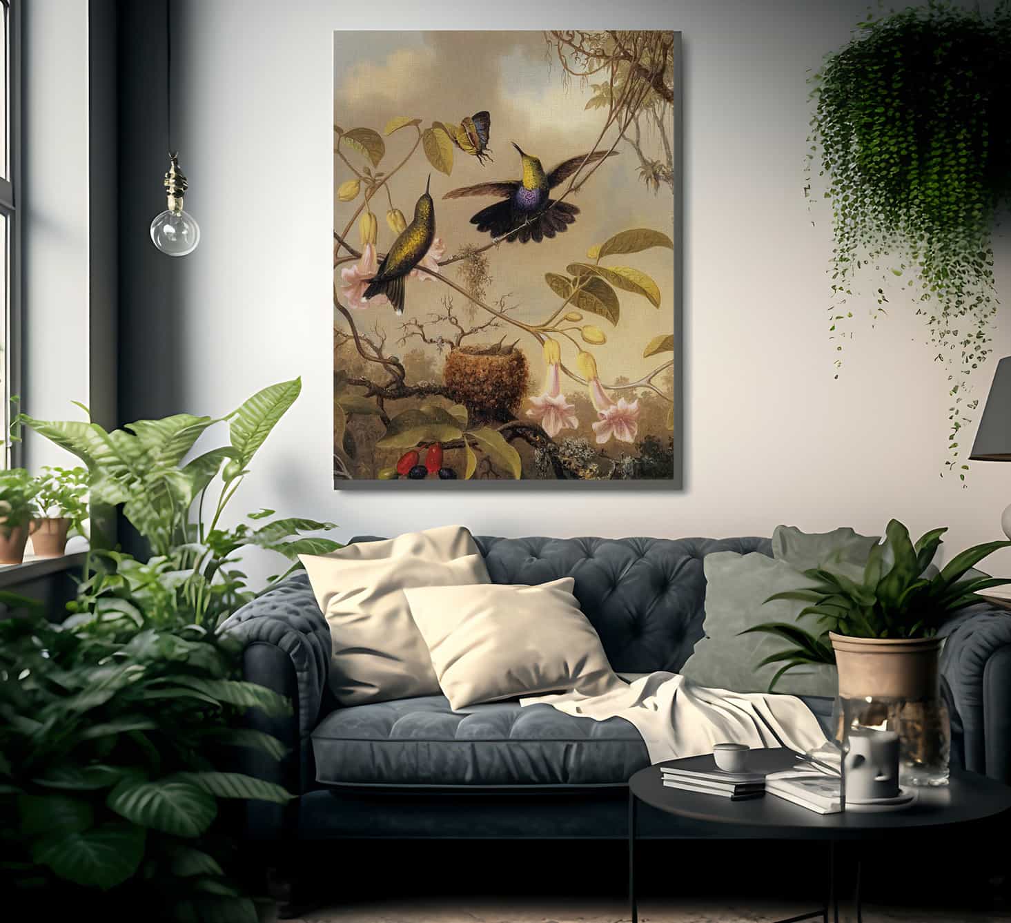 Fork Tailed Woodnymph By Martin Johnson Heade Fine Art Print