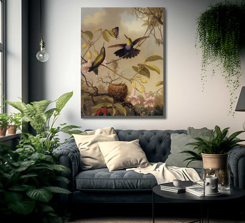 Fork Tailed Woodnymph By Martin Johnson Heade Fine Art Print