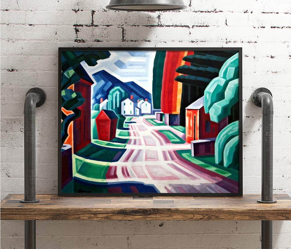 Form & Light Motif West New Jersey Painting Oscar Bluemner Canvas Art Fine Art Print