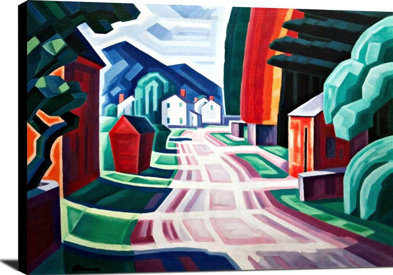 Form & Light Motif West New Jersey Painting Oscar Bluemner Canvas Art Fine Art Print