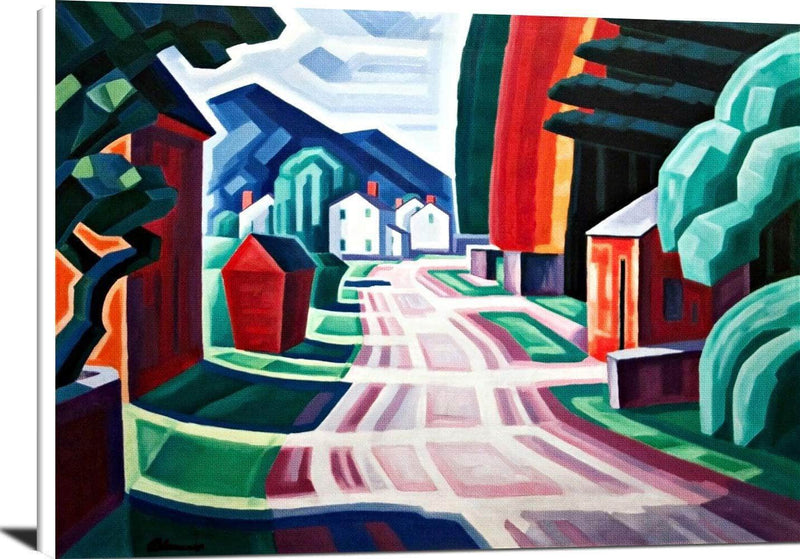 Form & Light Motif West New Jersey Painting Oscar Bluemner Canvas Art Fine Art Print